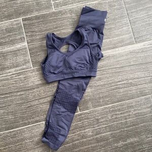 Jed North Blue Tights & Sports Bra set